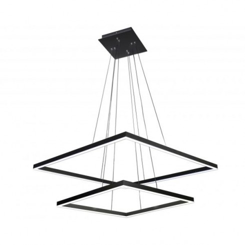 Люстра подвесная светодиодная IQLED Altis Black 86W (4000K)